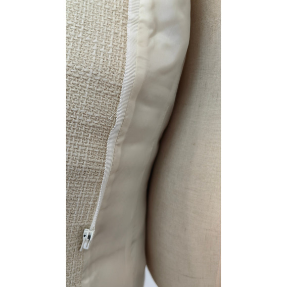 Veronica Beard Terre Cotton Dickey Jacket Off-White Single-Breasted Jacket 2 - Picture 14 of 16